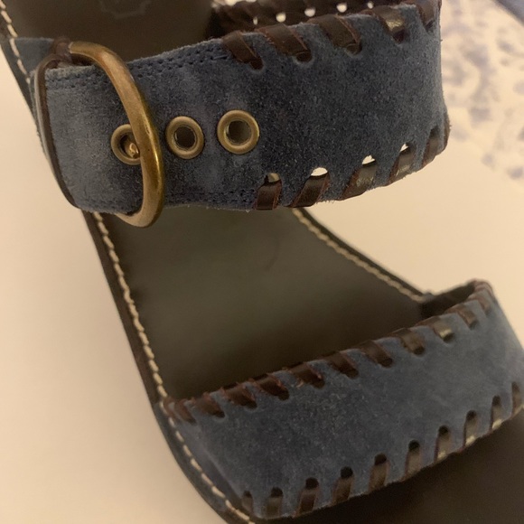 Coach Kendra Suede/Calf P298 Denim/Chnt Size 10M - Picture 3 of 8